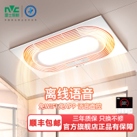 雷士照明 NVC浴霸多功能风暖浴霸照明模块集成吊顶灯排气扇暖风机浴室吊顶卫生间暖风机智能语音浴霸