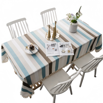 铭思沃条纹桌布