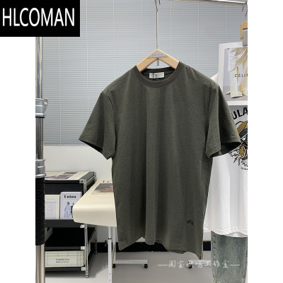 HLCOMAN精致感 odm公司货 夏季新款运动休闲圆领速干弹力短袖T恤男套头衫