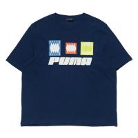 彪马(Puma)运动潮牌oversized大logo印花男款无袖T恤春夏休闲百搭