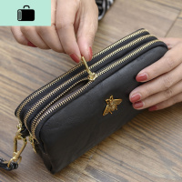 2020新款三拉链手拿包女士长款零钱包欧美时尚手机包百搭小包包NEW LAKE女手包