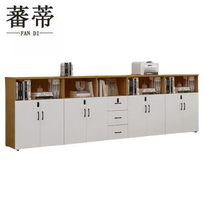 蕃蒂书柜八门三抽台