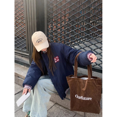 韩版宽松时尚网红INS情侣款加厚棉服年冬季户外百搭外套