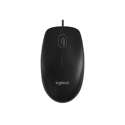 罗技(Logitech) B100全尺寸有线鼠标 家用商务轻音办公笔记本便携鼠标易安装人体工学设计