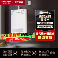 AO史密斯佳尼特 16升零冷水燃气热水器 不锈钢换热器包8年 负压更安全 恒温大水量JSQ31-XTJ