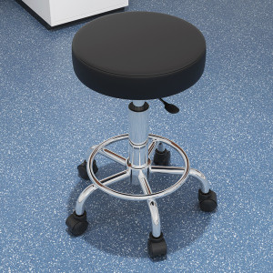 域赢防静电椅子吧台椅凳子工厂车间流水线防静电椅子实验室医院无尘室升降椅子-活动滚轮脚
