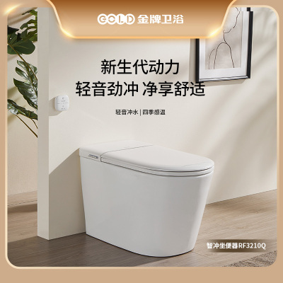 金牌卫浴GOLD R11Q无水压轻智能马桶 四季温感座温KA(含安装)RF3210Q(300坑距)