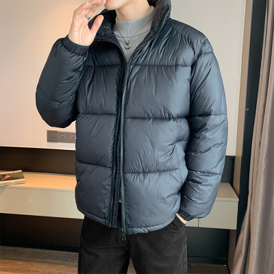 短款棉服男冬季加厚保暖外套男装新款棉袄潮牌棉衣立领男士时尚