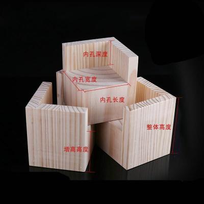 美帮汇床脚腿木块茶几脚垫高块实木支撑脚沙发脚桌腿加高垫柜脚 内10x10cm增高3cm/个