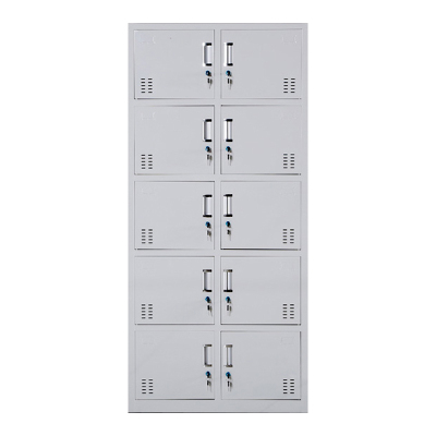 鑫升顺收纳柜财务档案柜资料柜加厚文件柜办公室带锁铁皮柜十门更衣柜