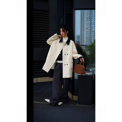 年通勤日常新款秋季时尚百搭女款网红中长款风衣