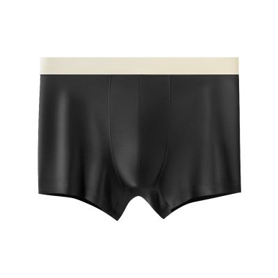 男士内裤无感腰带蕉凸ZK中山内裤莫代尔桑蚕丝平角裤短裤