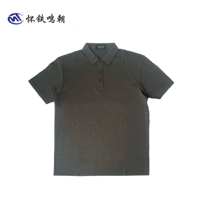 针织T恤衫短袖商务工作上衣办公室人员工作服