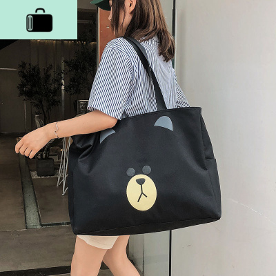 可套拉杆旅行包女可爱行李包手提袋大容量帆布行李袋旅行袋子网红NEW LAKE女士手提包