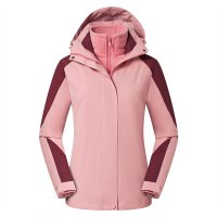 燕舞 YW21WG09CFYHYQS9P 防寒服 女士冲锋衣 S-4XL(单位:件)粉色 定制品30天发货