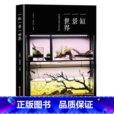 [正版]一缸一景一世界 从这本书爱上水景缸 水景缸造景中的美学应用 水景缸常用水生植物 水景缸常用生物 水景缸由哪几部分