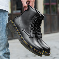 真皮1460马丁靴男女款英伦风博士短靴ins酷春秋单鞋薄款黑色六孔