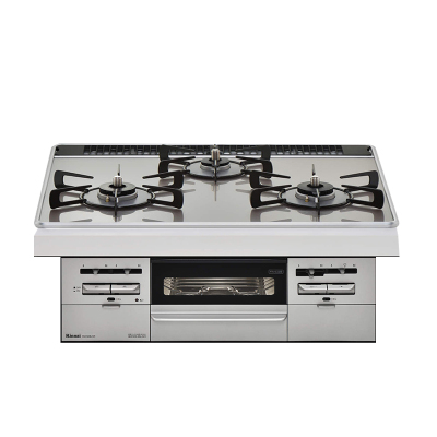 日本原装进口 RINNAI林内 燃气灶烤箱灶 sence系列银灰色75cm RS71W36T2RVW-13A天然气