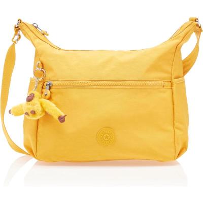 Kipling凯浦林斜挎包女大容量多口袋实用百搭黄色时尚便携
