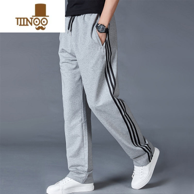 YANXU夏季运动裤直筒裤子男士宽松百搭男裤卫裤大码薄款休闲裤长裤男生