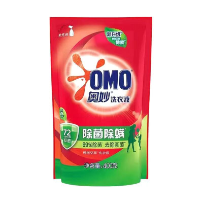 奥妙洗衣液 400g袋装补充液除菌除螨