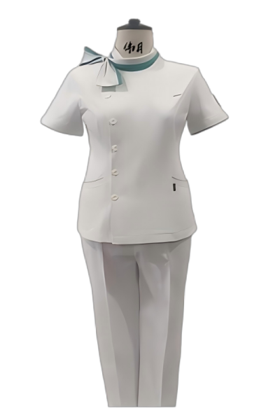 伟月护士服(夏)套装-领结款