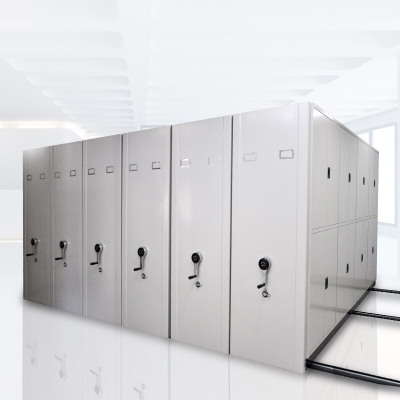 三圣 办公家具仓储密集架手摇移动密集柜钢制轨道移动货架档案柜每立方单价