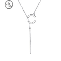 JiMi网红项链女简约时尚配饰长款颈链日韩ins 欧美镀金钛钢百搭锁骨链