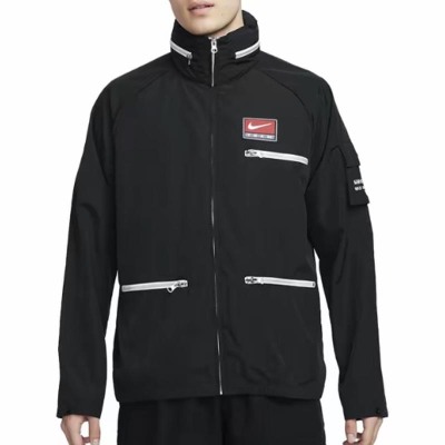 NIKE耐克外套运动休闲舒适梭织立领男装夹克FB7264-010 D