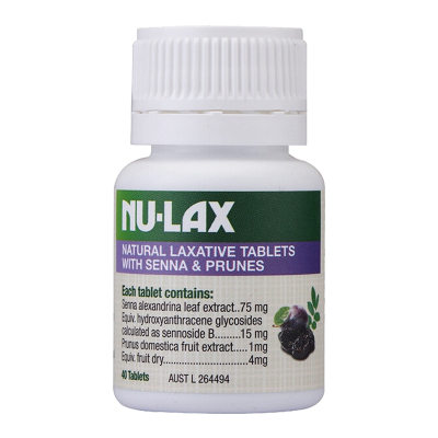 NuLax加强版西梅味乐康片40粒/瓶装 澳洲原装进口 膳食营养补充剂 排宿便滋润肠胃 香港/保税随机发,效期26.10