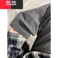 YIBUSHENG灰色裤子运动休闲裤糯米裤女季新款宽松慵懒直筒阔腿裤拖地长裤