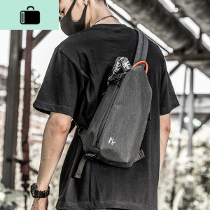 小胸包个性潮流斜挎包休闲运动骑行邮差包简约青年斜背包潮牌男包NEW LAKE男士斜挎包