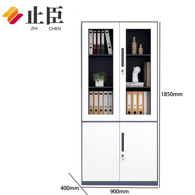 止臣 文件柜 办公柜储物柜资料柜带锁档案柜加厚铁皮柜 H1