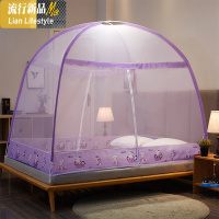 蒙古包蚊帐学生免安装网红2019新款1.2米1.8m家用1.5宿舍单双人床 三维工匠