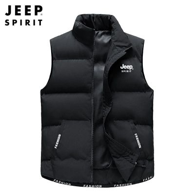 JEEP SPIRIT棉马甲男冬季坎肩外套休闲保暖背心2024秋冬新款