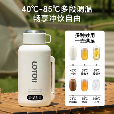 LOTOR电热水杯DRSB-3便携式烧水壶旅行烧水杯加热水杯电炖杯迷你烧水壶冲奶