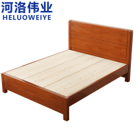 河洛伟业单人床海棠色张