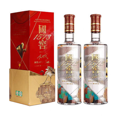 泸州老窖 国窖1573 艺术新春酒 大时代 52度500ml*2瓶 浓香型白酒