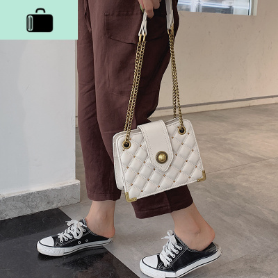 高级感包包洋气女包新款2019潮时尚流行斜挎包ins百搭菱格链条包NEW LAKE女斜挎包