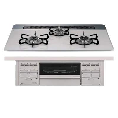 日本原装Paloma百乐满三3眼REPLA系列燃气灶PD-509WS-75CV-13A天然气75cm