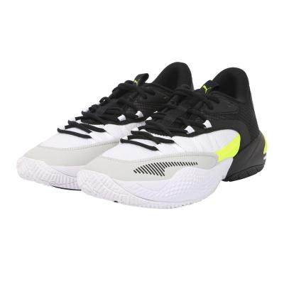 彪马(Puma)篮球实战低帮鞋男款DUAL POD缓震高耐磨橡胶底智能系带