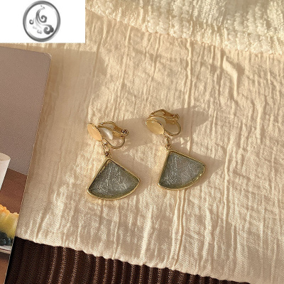 JiMi简约无耳洞女耳夹高级感小众设计感珍珠耳环饰品百搭气质网红耳饰