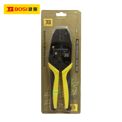 波斯(BOSI) 荧光系列棘轮式端子压接钳 BS-D2114A 把