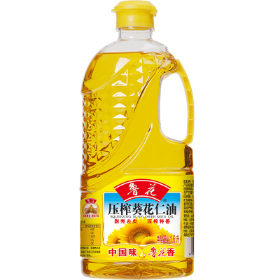 鲁花 食用油 物理压榨 剥壳去皮 葵花仁油1.6L 小瓶家用