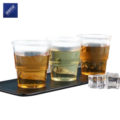 安居先森PS航空杯一次性硬质塑料杯logo150ml (500个/箱)