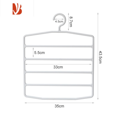 三维工匠魔术裤架裤夹家用挂裤子收纳器多层多衣架专用架子衣柜挂架