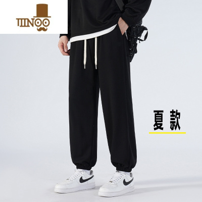 YANXU裤子男款夏季韩版潮流束脚卫裤宽松运动裤男士款休闲长裤