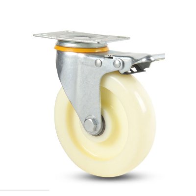 豫众诺 尼龙脚轮 5寸刹车轮 个