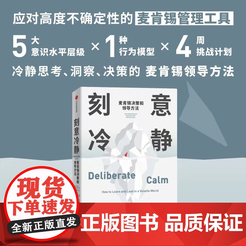 刻意冷静 麦肯锡决策与领导艺术 企业管理必备指南