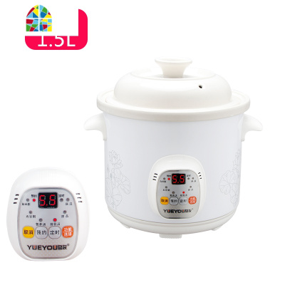 电炖锅养生煲汤锅陶瓷全自动电砂锅bb熬粥锅家用迷你宝宝煮粥 FENGHOU 6.0L白瓷手动款(5-8人)